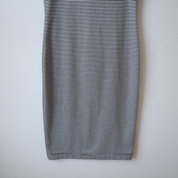 Zara Trafaluc Black and White Striped Sleeveless Bodycon Tank Dress, Siz… - Picture 5 of 14